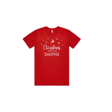 Load image into Gallery viewer, Personalised Men&#39;s Christmas T-Shirts Christmas With The Family
