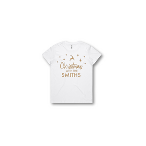 Personalised Kids Christmas T-Shirts Christmas with The Family