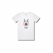 Load image into Gallery viewer, Personalised Men&#39;s Christmas T-Shirts Rudolph
