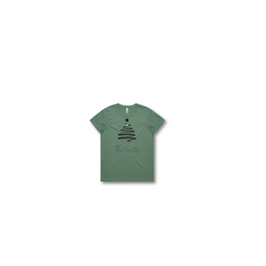 Personalised Kids Christmas T-Shirts Ribbon Tree