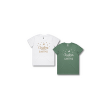 Load image into Gallery viewer, Personalised Kids Christmas T-Shirts Christmas with The Family
