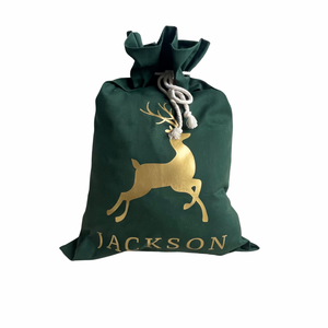 Premium Green Santa Sack - Personalised