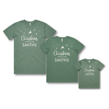 Load image into Gallery viewer, Personalised Kids Christmas T-Shirts Christmas with The Family
