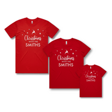 Load image into Gallery viewer, Personalised Kids Christmas T-Shirts Christmas with The Family
