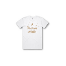 Load image into Gallery viewer, Personalised Men&#39;s Christmas T-Shirts Christmas With The Family
