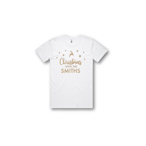 Personalised Men's Christmas T-Shirts Christmas With The Family