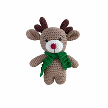 Load image into Gallery viewer, Riley Reindeer Crochet Toy
