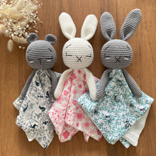 Load image into Gallery viewer, Parker Rabbit Cloth Lovie Grey/Green
