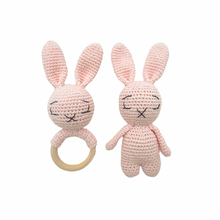 Load image into Gallery viewer, Parker Rabbit Rattle Pink
