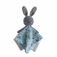 Load image into Gallery viewer, Parker Rabbit Cloth Lovie Grey/Green
