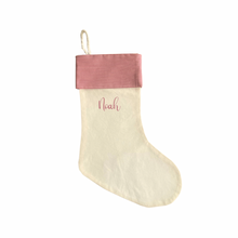 Load image into Gallery viewer, Christmas Stocking Red Striped - Personalised
