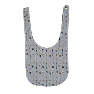 Little Humans Cotton Baby Bib - Golden Arrows