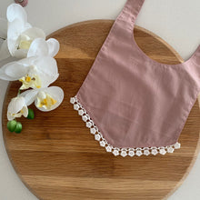 Load image into Gallery viewer, Little Humans Cotton Baby Bib - Blush Pink
