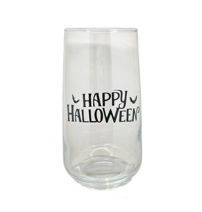 Happy Halloween Glass