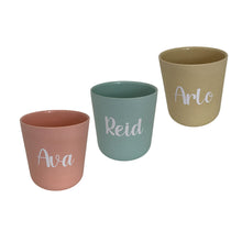 Load image into Gallery viewer, Personalised Bamboo Kids Cups or Kids Cup Labels
