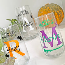 Load image into Gallery viewer, Personalised Halloween Glass with Witches
