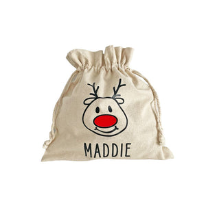 Santa Sack Rudolph Small - Personalised