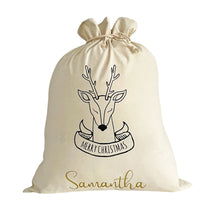 Load image into Gallery viewer, Santa Sack Pretty Deer - Personalised
